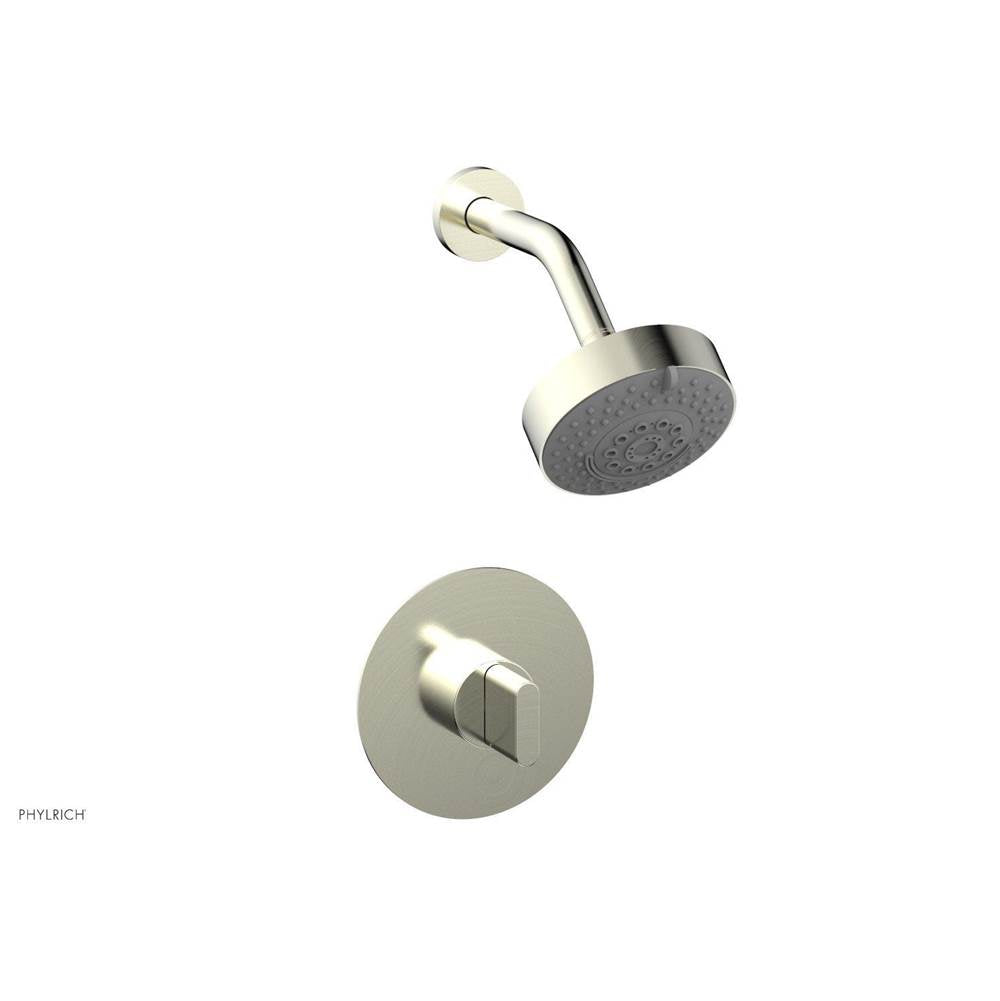 Phylrich - Pb Shwr Kit Rond, Blade Handle - Polished Brass