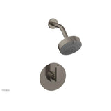 Phylrich - Pb Shwr Kit Rond, Lever Handle - Pewter