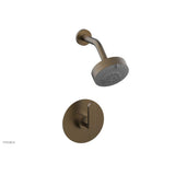 Phylrich - ROND Pressure Balance Shower Set - Lever Handle 183-22 - Old English Brass