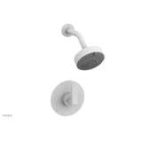 Phylrich - Pb Shwr Kit Rond, Lever Handle - Satin White