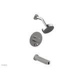 Phylrich - Pb Tub & Shwr Kit Rond, Blade Handle - Satin chrome