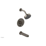Phylrich - Pb Tub & Shwr Kit Rond, Blade Handle - Pewter