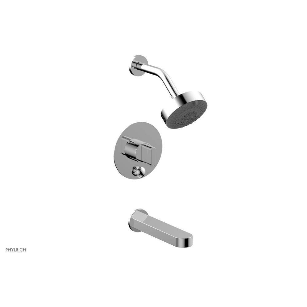 Phylrich - Pb Tub & Shwr Kit Rond, Blade Handle - Polished Chrome