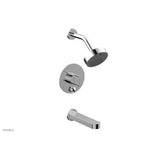 Phylrich - Pb Tub & Shwr Kit Rond, Blade Handle - Polished Chrome