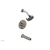 Phylrich - Pb Tub & Shwr Kit Rond, Blade Handle - Polished Nickel