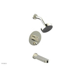Phylrich - Pb Tub & Shwr Kit Rond, Blade Handle - Satin Nickel