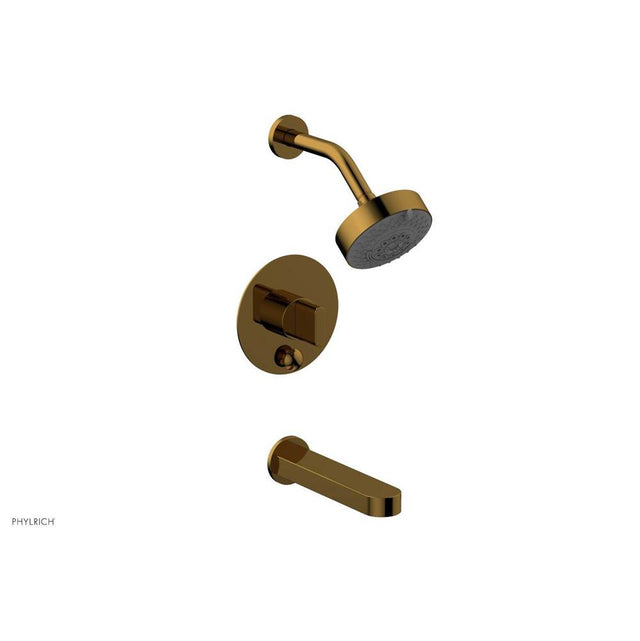 Phylrich - Pb Tub & Shwr Kit Rond, Blade Handle - French Brass