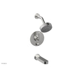 Phylrich - Pb Tub & Shwr Kit Rond, Lever Handle - Satin chrome