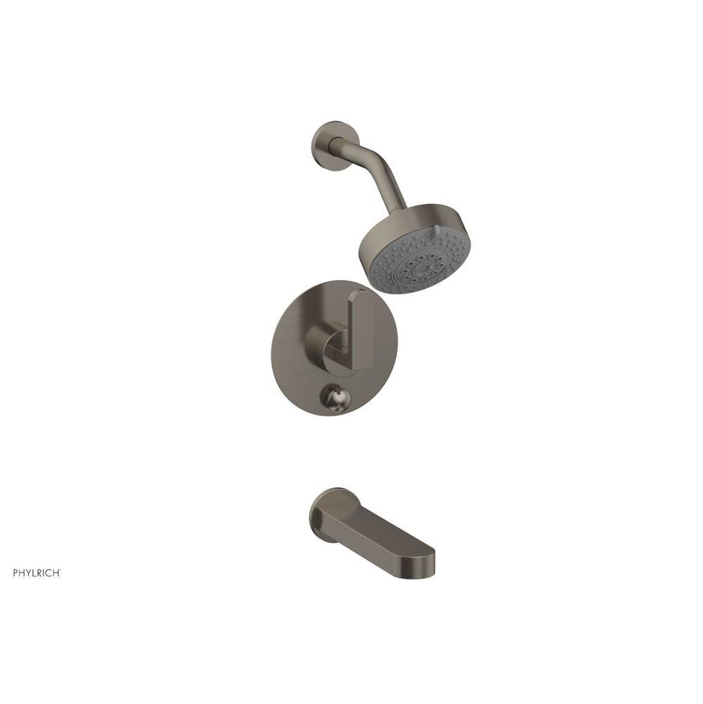 Phylrich - Pb Tub & Shwr Kit Rond, Lever Handle - Pewter
