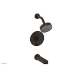 Phylrich - Pb Tub & Shwr Kit Rond, Lever Handle - Antique Bronze