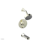 Phylrich - Pb Tub & Shwr Kit Rond, Lever Handle - Satin Nickel