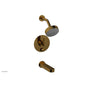 Phylrich - Pb Tub & Shwr Kit Rond, Lever Handle - French Brass