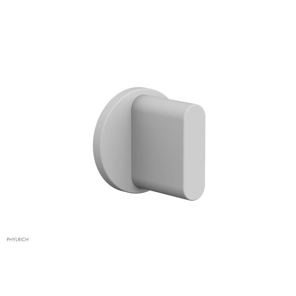 Phylrich - Volume Control Trim Rond, Blade Handle - Satin White