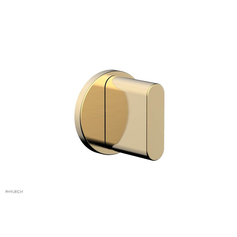 Phylrich - Volume Control Trim Rond, Blade Handle - Satin Brass