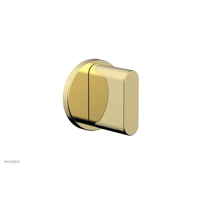 Phylrich - Volume Control Trim Rond, Blade Handle - Polished Brass