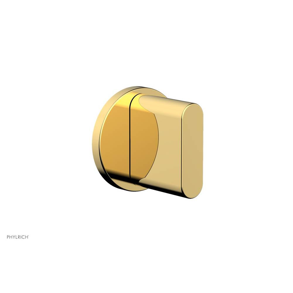 Phylrich - Volume Control Trim Rond, Blade Handle - Polished Gold