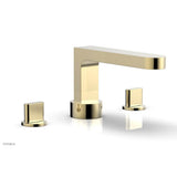 Phylrich - Deck Tub Set Rond, Blade Handle - Polished Brass Uncoated