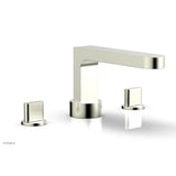 Phylrich - Deck Tub Set Rond, Blade Handle - Satin Nickel