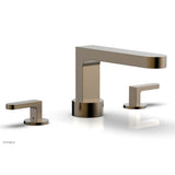 Phylrich - Deck Tub Set Rond, Lever Handle - Antique Brass