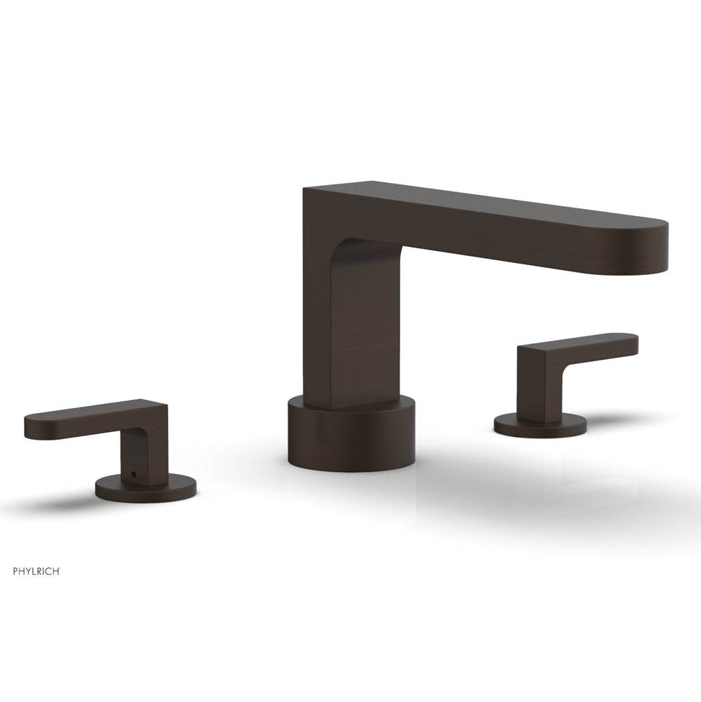 Phylrich - Deck Tub Set Rond, Lever Handle - Antique Bronze