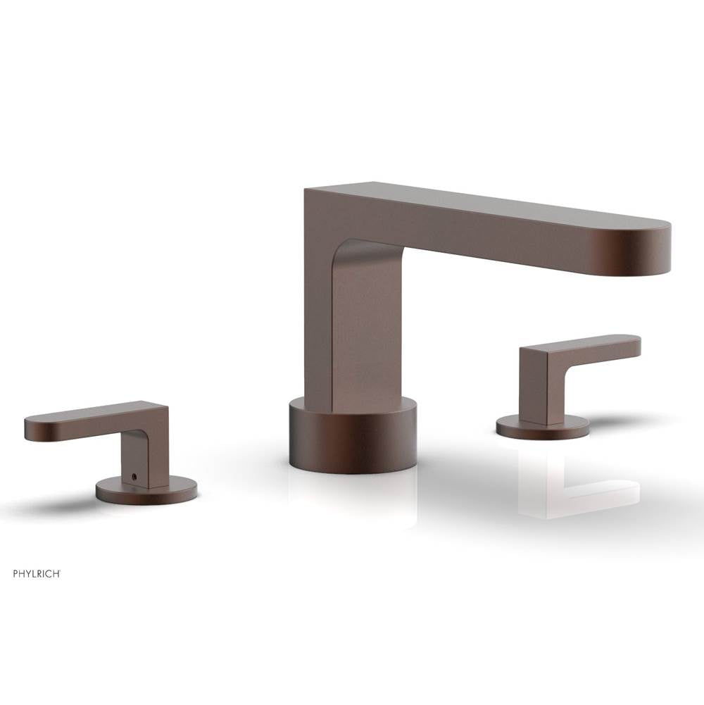 Phylrich - Deck Tub Set Rond, Lever Handle - Weathered Copper