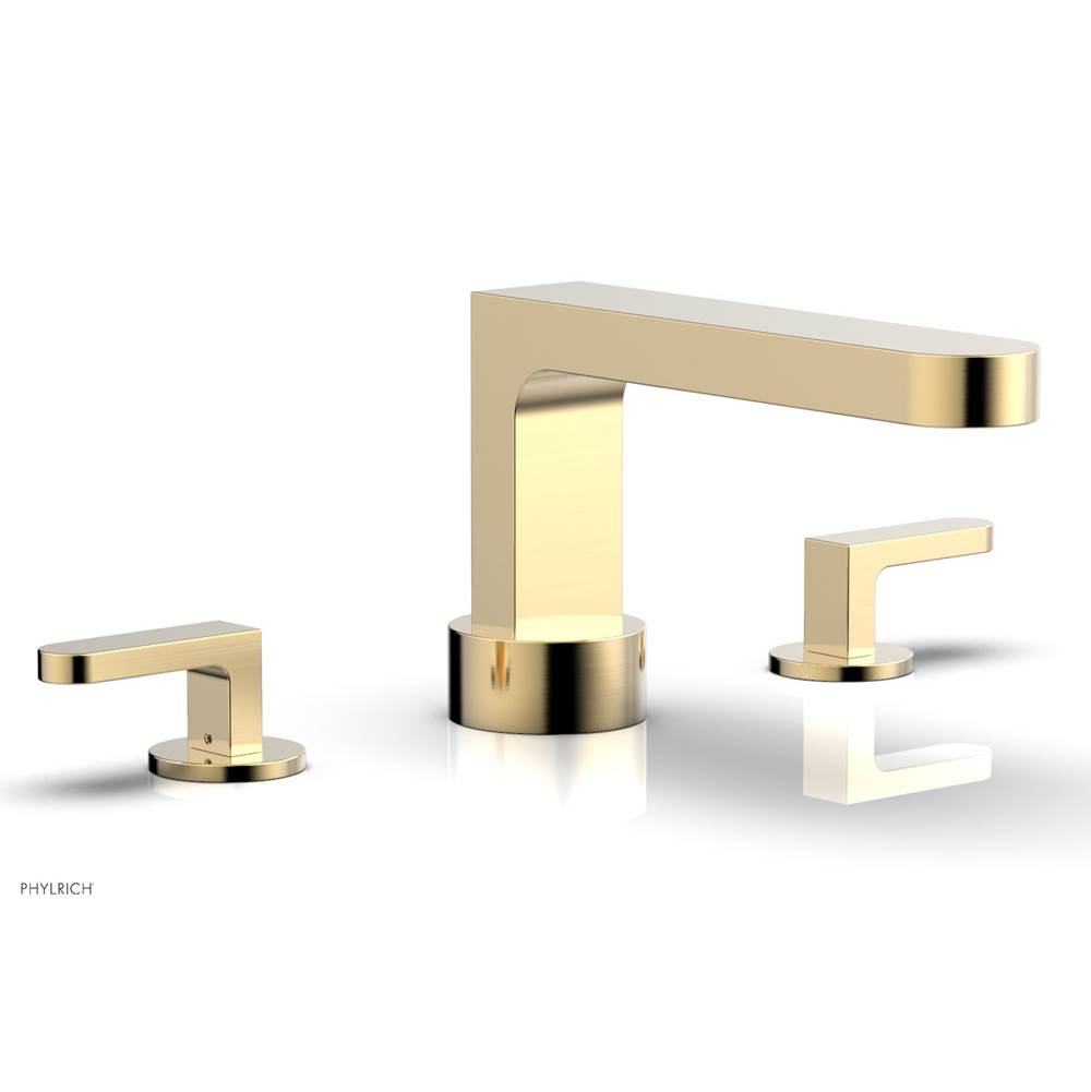 Phylrich - Deck Tub Set Rond, Lever Handle - Satin Brass