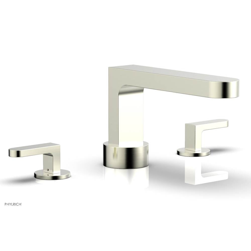 Phylrich - Deck Tub Set Rond, Lever Handle - Satin Nickel