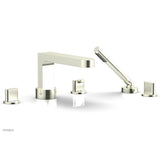 Phylrich - Deck Tub Set Rond W/ Hs, Blade Handle - Burnished Nickel