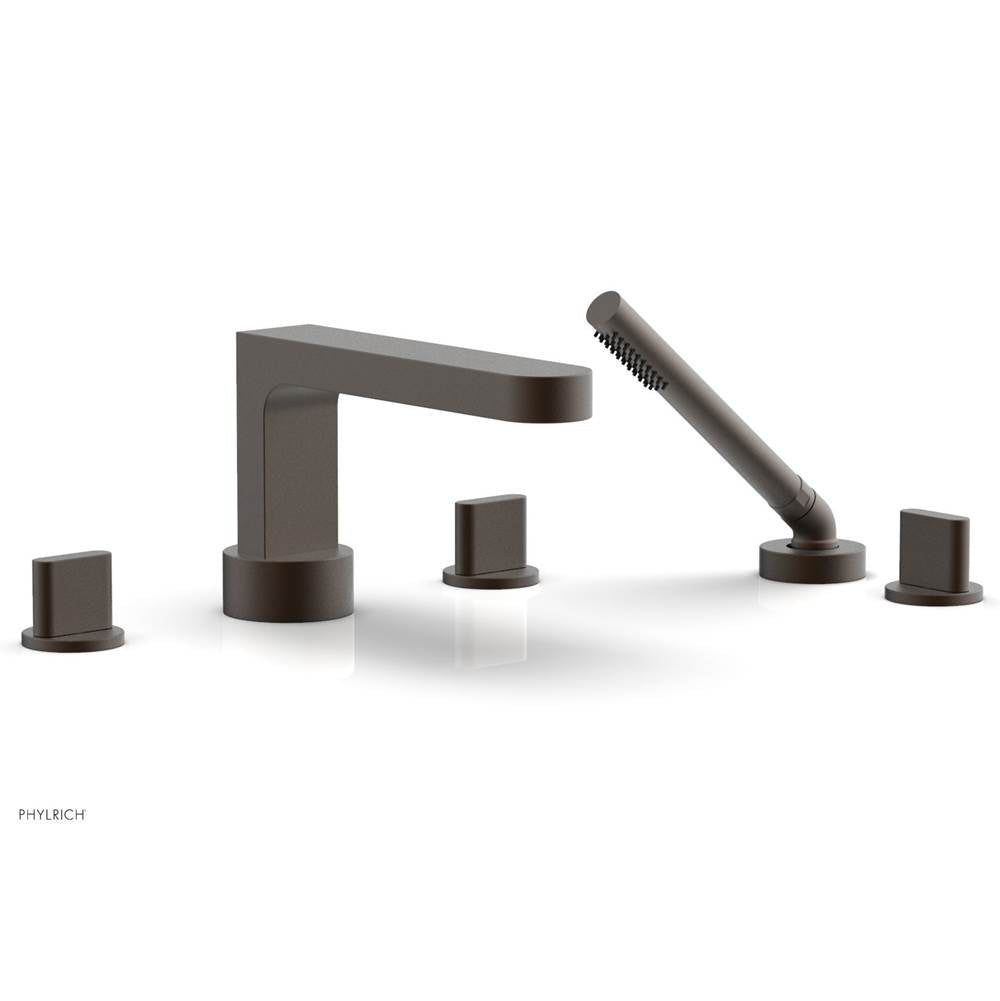 Phylrich - Deck Tub Set Rond W/ Hs, Blade Handle - Oil Rubbed Bronze