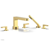 Phylrich - Deck Tub Set Rond W/ Hs, Lever Handle - Burnished Gold