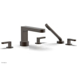 Phylrich - Deck Tub Set Rond W/ Hs, Lever Handle - Oil Rubbed Bronze