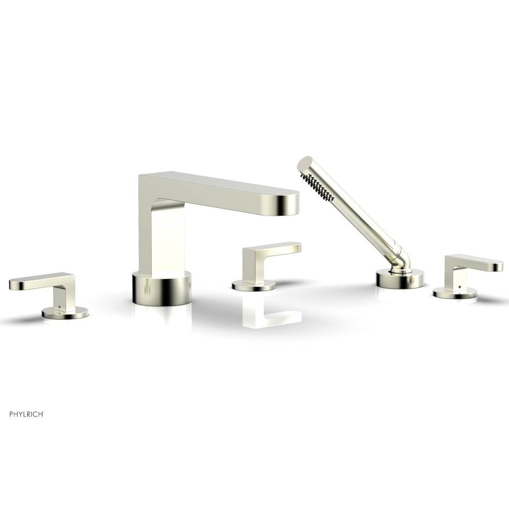 Phylrich - Deck Tub Set Rond W/ Hs, Lever Handle - Satin Nickel
