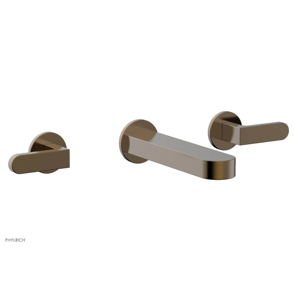 Phylrich - Wall Tub Set Rond, Lever Handle - Antique Brass