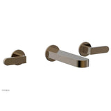 Phylrich - Wall Tub Set Rond, Lever Handle - Antique Brass