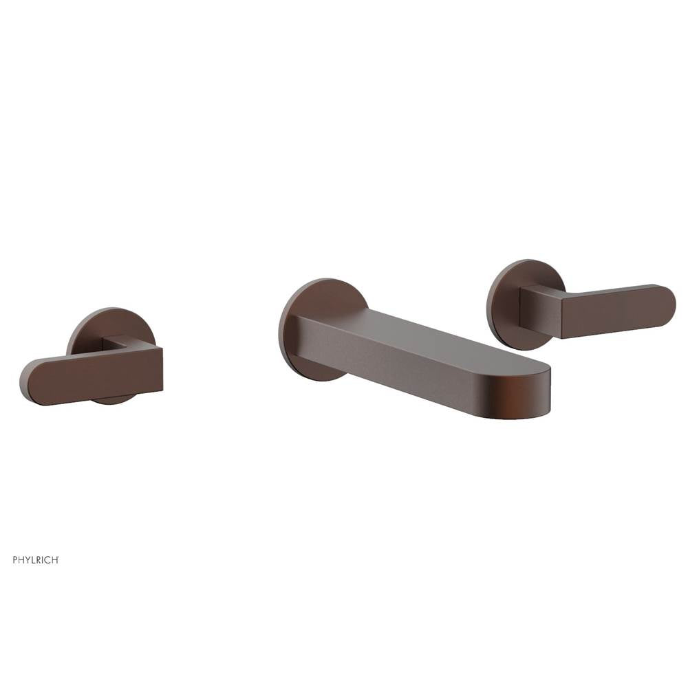Phylrich - Wall Tub Set Rond, Lever Handle - Weathered Copper