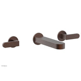 Phylrich - Wall Tub Set Rond, Lever Handle - Weathered Copper