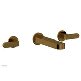 Phylrich - Wall Tub Set Rond, Lever Handle - French Brass