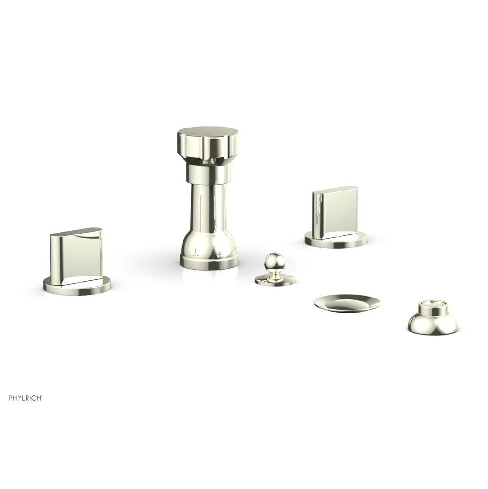 Phylrich - Four Hole Bidet Set Rond, Blade Handle - Burnished Nickel