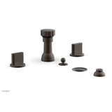 Phylrich - Four Hole Bidet Set Rond, Blade Handle - Oil Rubbed Bronze
