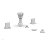 Phylrich - Four Hole Bidet Set Rond, Blade Handle - Satin White