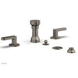 Phylrich - Four Hole Bidet Set Rond, Lever Handle - Pewter