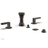 Phylrich - Four Hole Bidet Set Rond, Lever Handle - Oil Rubbed Bronze