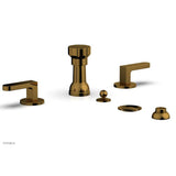 Phylrich - Four Hole Bidet Set Rond, Lever Handle - French Brass