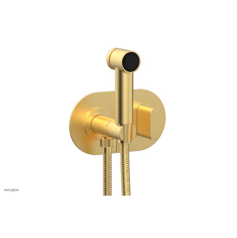 Phylrich - Wall Mounted Bidet Set Rond, Blade Hdl - Burnished Gold