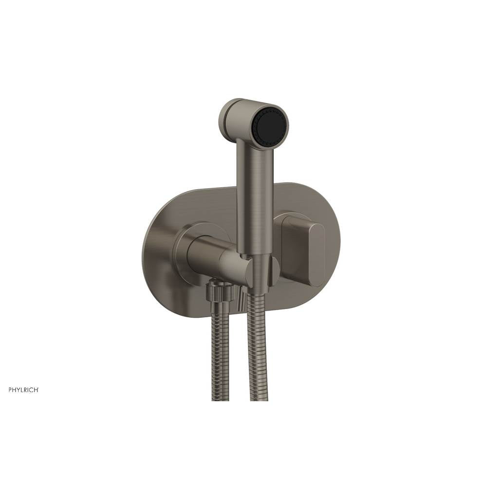 Phylrich - Wall Mounted Bidet Set Rond, Blade Hdl - Pewter