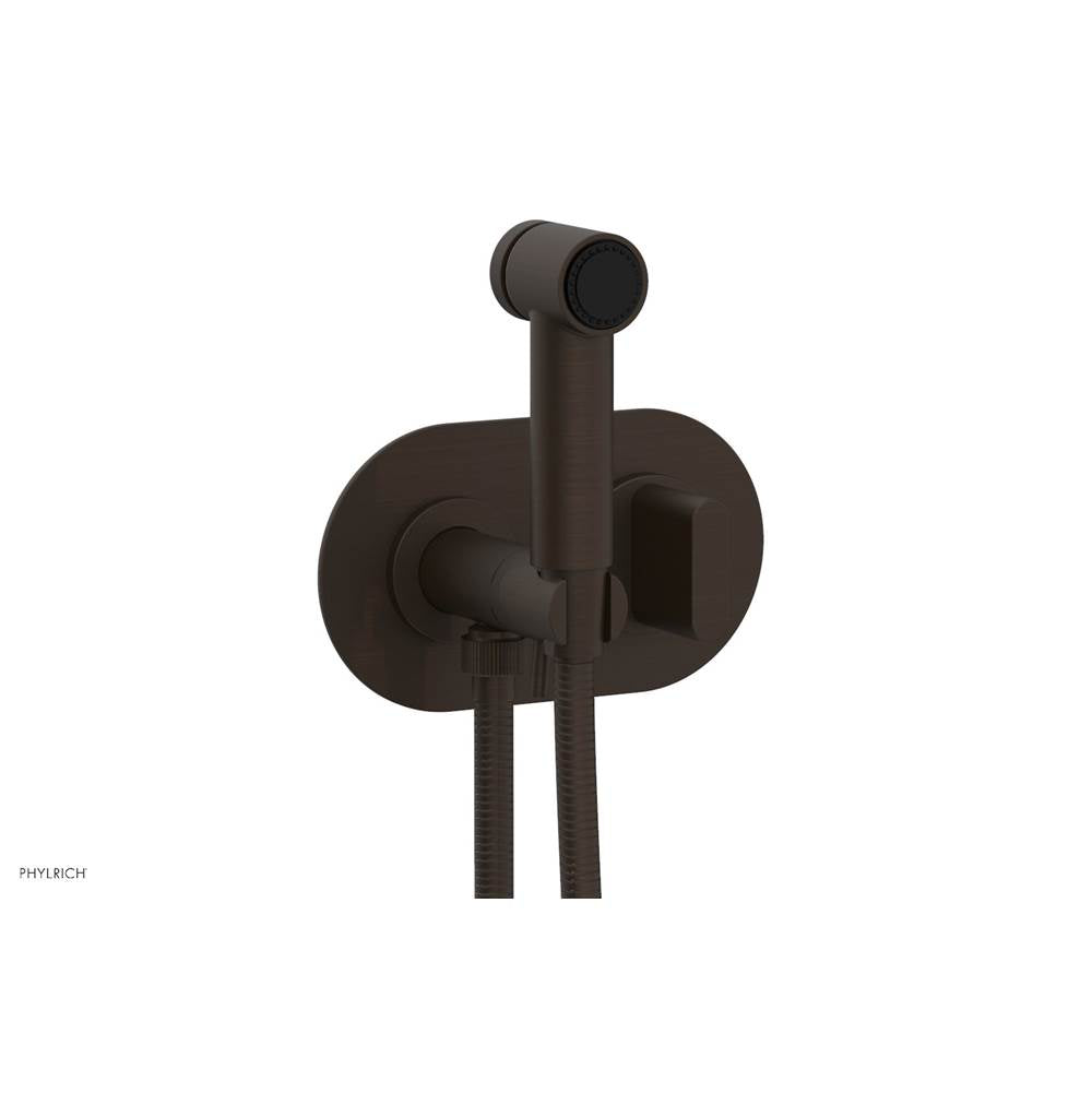Phylrich - Wall Mounted Bidet Set Rond, Blade Hdl - Antique Bronze