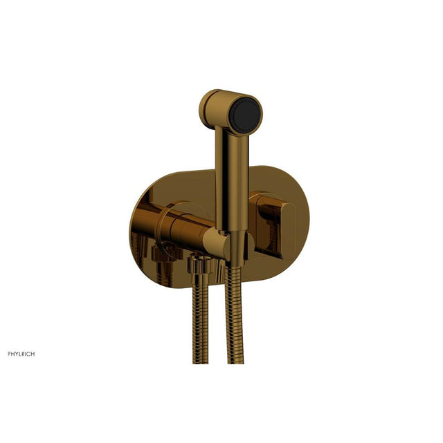 Phylrich - Wall Mounted Bidet Set Rond, Blade Hdl - French Brass