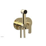 Phylrich - Wall Mounted Bidet Set Rond, Lever Hdl - Polished Brass Uncoated