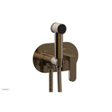 Phylrich - Wall Mounted Bidet Set Rond, Lever Hdl - Antique Brass
