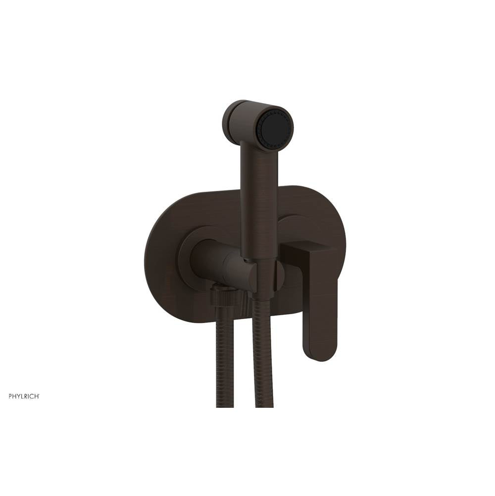 Phylrich - Wall Mounted Bidet Set Rond, Lever Hdl - Antique Bronze